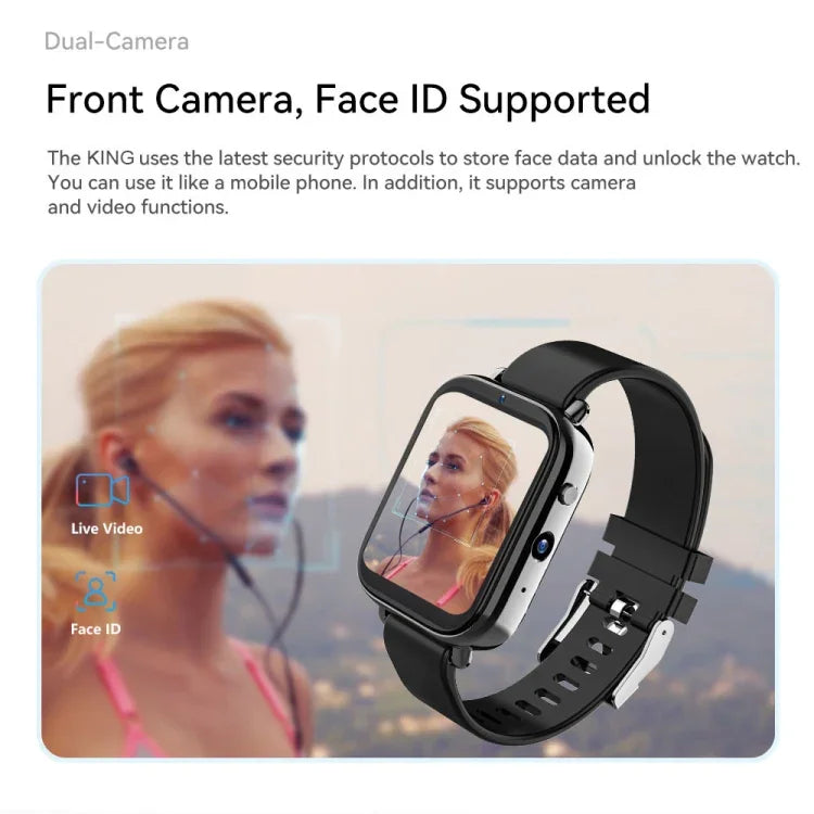 1.75 吋螢幕 4G LTE 智慧手錶 Android 9.1OS，2GB+16GB，4GB+128GB