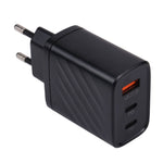 AR-892 3 合 1 QC3.0 PD20W USB + USB-C / Type-C 牆壁旅行充電器，歐盟插頭，英國插頭