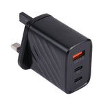 AR-892 3 合 1 QC3.0 PD20W USB + USB-C / Type-C 牆壁旅行充電器，歐盟插頭，英國插頭