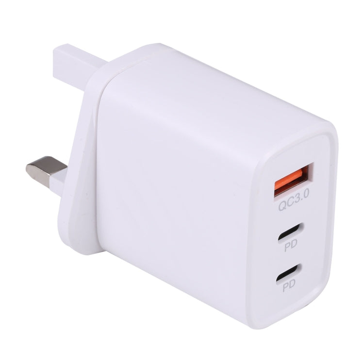 AR-892 3 合 1 QC3.0 PD20W USB + USB-C / Type-C 牆壁旅行充電器，歐盟插頭，英國插頭
