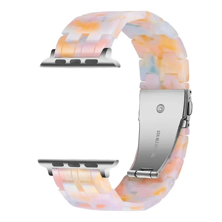 五珠樹脂錶帶，適用於 Apple Watch 系列，7 45mm / 6&SE&5&4 44mm / 3&2&1 42mm，7 41mm / 6&SE&5&4 40mm / 3&2&1 38mm