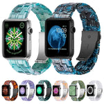 五珠樹脂錶帶，適用於 Apple Watch 系列，7 45mm / 6&SE&5&4 44mm / 3&2&1 42mm，7 41mm / 6&SE&5&4 40mm / 3&2&1 38mm