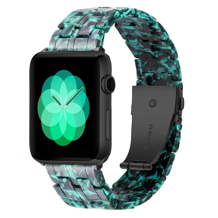 五珠樹脂錶帶，適用於 Apple Watch 系列，7 45mm / 6&SE&5&4 44mm / 3&2&1 42mm，7 41mm / 6&SE&5&4 40mm / 3&2&1 38mm