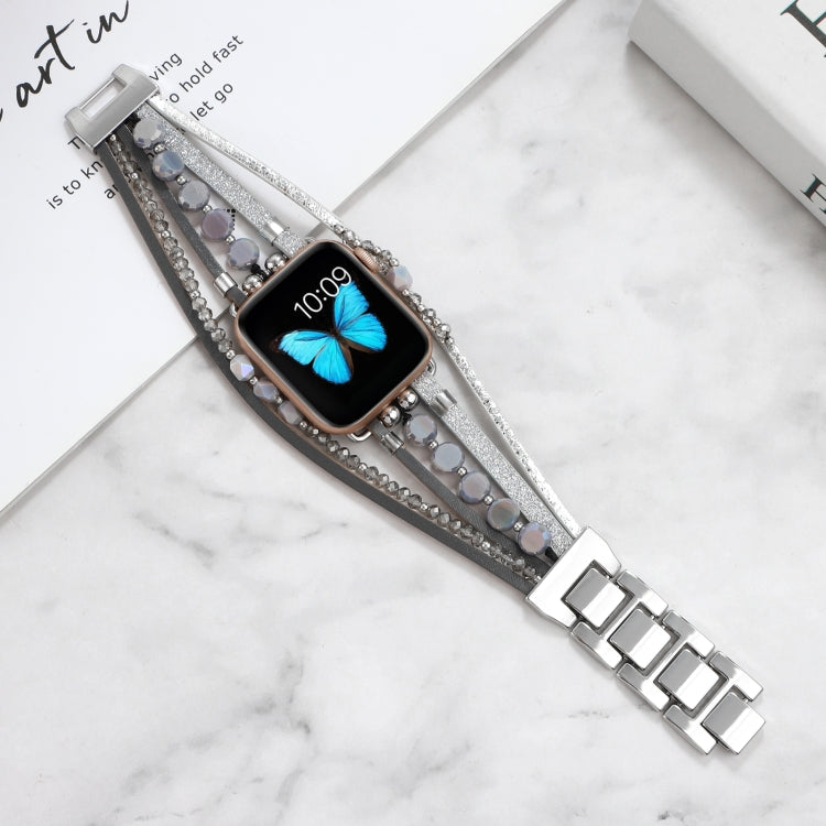 珠寶錶帶，適用於Apple Watch Series，7 45mm / 6&SE&5&4 44mm / 3&2&1 42mm，7 41mm / 6&SE&5&4 40mm / 3&2&1 38mm