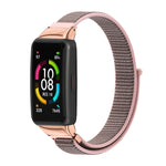 Mijobs Breathable Nylon Watch Band, For Huawei Band 6 / Honor Band 6