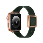 磁吸玫瑰金方形扣錶帶，適用於 Apple Watch 系列，7 45mm / 6&SE&5&4 44mm / 3&2&1 42mm，7 41mm / 6&SE&5&4 40mm / 3&2&1 38mm