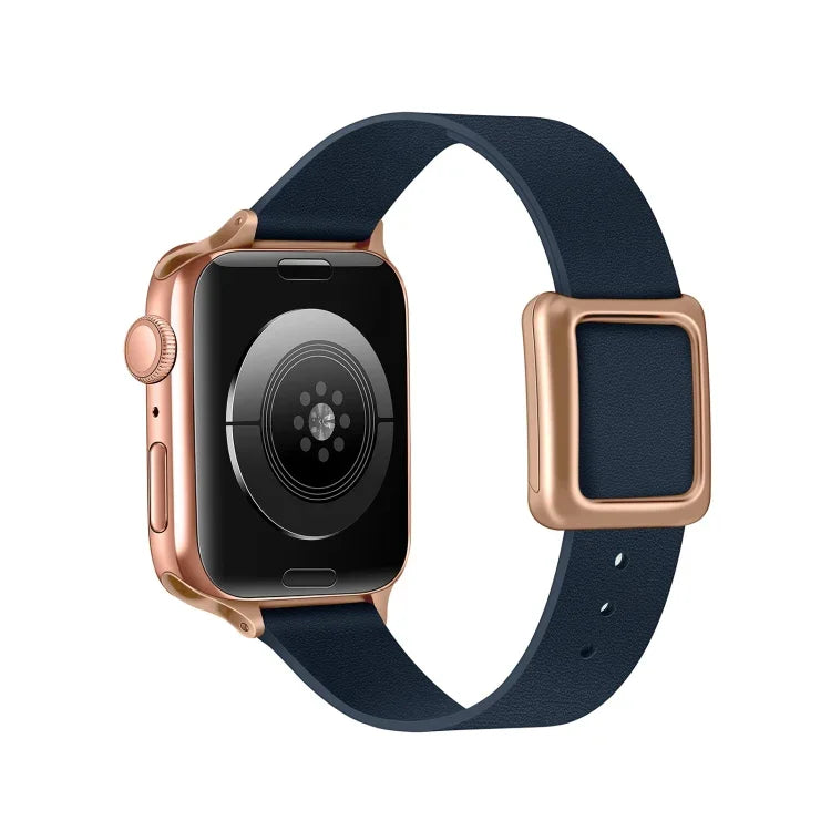 磁吸玫瑰金方形扣錶帶，適用於 Apple Watch 系列，7 45mm / 6&SE&5&4 44mm / 3&2&1 42mm，7 41mm / 6&SE&5&4 40mm / 3&2&1 38mm