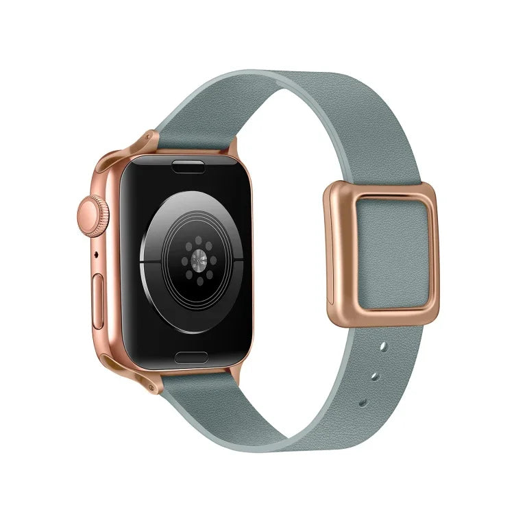 磁吸玫瑰金方形扣錶帶，適用於 Apple Watch 系列，7 45mm / 6&SE&5&4 44mm / 3&2&1 42mm，7 41mm / 6&SE&5&4 40mm / 3&2&1 38mm