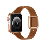磁吸玫瑰金方形扣錶帶，適用於 Apple Watch 系列，7 45mm / 6&SE&5&4 44mm / 3&2&1 42mm，7 41mm / 6&SE&5&4 40mm / 3&2&1 38mm