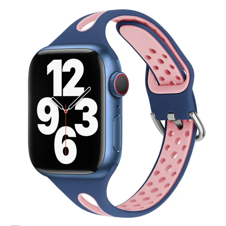 水滴矽膠錶帶，適用於 Apple Watch 系列，7 41mm / 6&SE&5&4 40mm / 3&2&1 38mm，7 45mm / 6&SE&5&4 44mm / 3&2&1 42mm