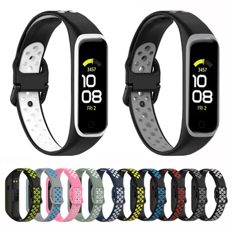 SM-R220 雙色矽膠錶帶，適用於 Samsung Galaxy Fit 2