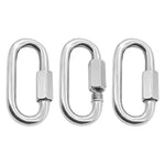 304不鏽鋼快速連接環跑道扣環，5個3.5mm，5個4mm，3個5mm，3個6mm，2個7mm，2個8mm，9mm，10mm