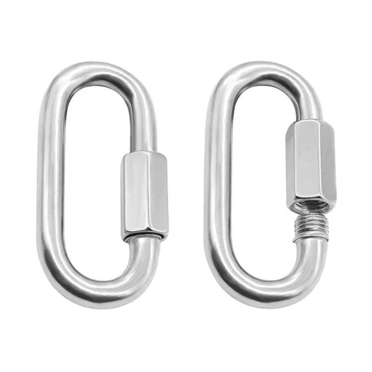 304不鏽鋼快速連接環跑道扣環，5個3.5mm，5個4mm，3個5mm，3個6mm，2個7mm，2個8mm，9mm，10mm