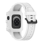 一體成型矽膠錶帶，適用於 Apple Watch 系列，7 45mm / 6&SE&5&4 44mm / 3&2&1 42mm，7 41mm / 6&SE&5&4 40mm / 3&2&1 38mm