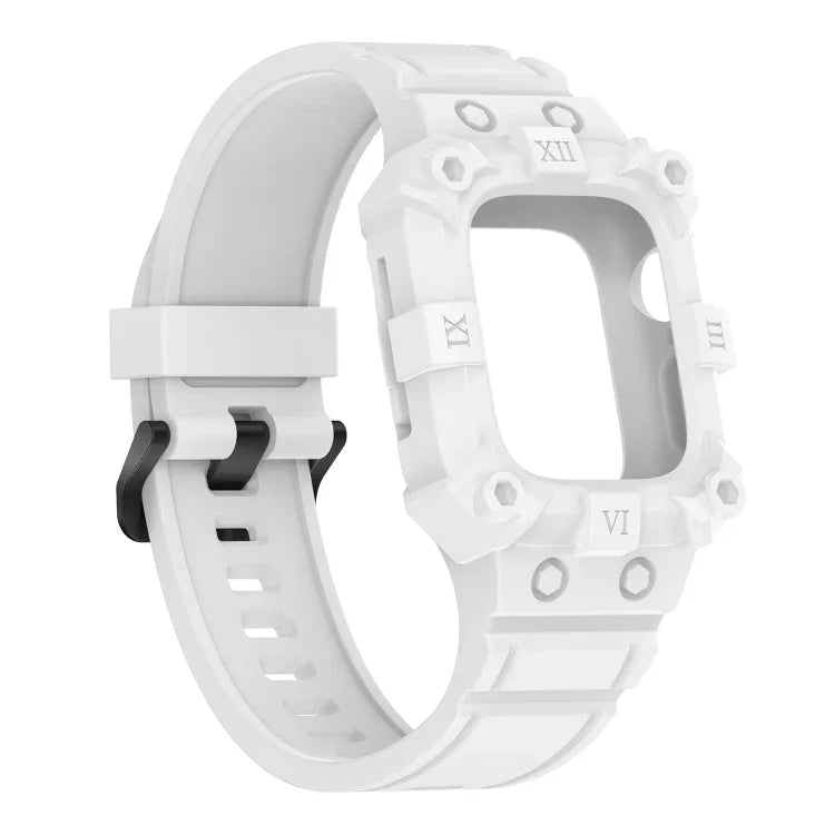 一體成型矽膠錶帶，適用於 Apple Watch 系列，7 45mm / 6&SE&5&4 44mm / 3&2&1 42mm，7 41mm / 6&SE&5&4 40mm / 3&2&1 38mm