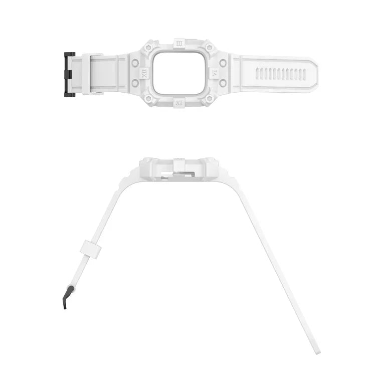 一體成型矽膠錶帶，適用於 Apple Watch 系列，7 45mm / 6&SE&5&4 44mm / 3&2&1 42mm，7 41mm / 6&SE&5&4 40mm / 3&2&1 38mm