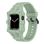 一體成型矽膠錶帶，適用於 Apple Watch 系列，7 45mm / 6&SE&5&4 44mm / 3&2&1 42mm，7 41mm / 6&SE&5&4 40mm / 3&2&1 38mm