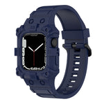 一體成型矽膠錶帶，適用於 Apple Watch 系列，7 45mm / 6&SE&5&4 44mm / 3&2&1 42mm，7 41mm / 6&SE&5&4 40mm / 3&2&1 38mm