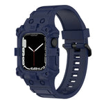 一體成型矽膠錶帶，適用於 Apple Watch 系列，7 45mm / 6&SE&5&4 44mm / 3&2&1 42mm，7 41mm / 6&SE&5&4 40mm / 3&2&1 38mm