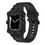 一體成型矽膠錶帶，適用於 Apple Watch 系列，7 45mm / 6&SE&5&4 44mm / 3&2&1 42mm，7 41mm / 6&SE&5&4 40mm / 3&2&1 38mm