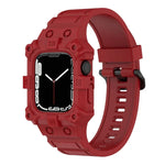 一體成型矽膠錶帶，適用於 Apple Watch 系列，7 45mm / 6&SE&5&4 44mm / 3&2&1 42mm，7 41mm / 6&SE&5&4 40mm / 3&2&1 38mm