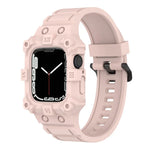 一體成型矽膠錶帶，適用於 Apple Watch 系列，7 45mm / 6&SE&5&4 44mm / 3&2&1 42mm，7 41mm / 6&SE&5&4 40mm / 3&2&1 38mm