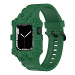 一體成型矽膠錶帶，適用於 Apple Watch 系列，7 45mm / 6&SE&5&4 44mm / 3&2&1 42mm，7 41mm / 6&SE&5&4 40mm / 3&2&1 38mm