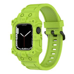 一體成型矽膠錶帶，適用於 Apple Watch 系列，7 45mm / 6&SE&5&4 44mm / 3&2&1 42mm，7 41mm / 6&SE&5&4 40mm / 3&2&1 38mm