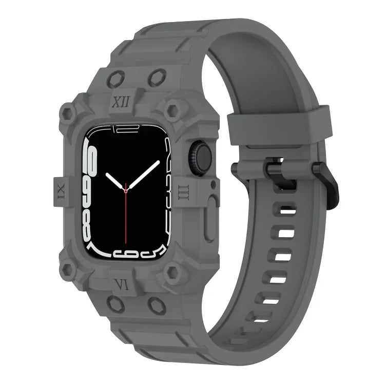 一體成型矽膠錶帶，適用於 Apple Watch 系列，7 45mm / 6&SE&5&4 44mm / 3&2&1 42mm，7 41mm / 6&SE&5&4 40mm / 3&2&1 38mm