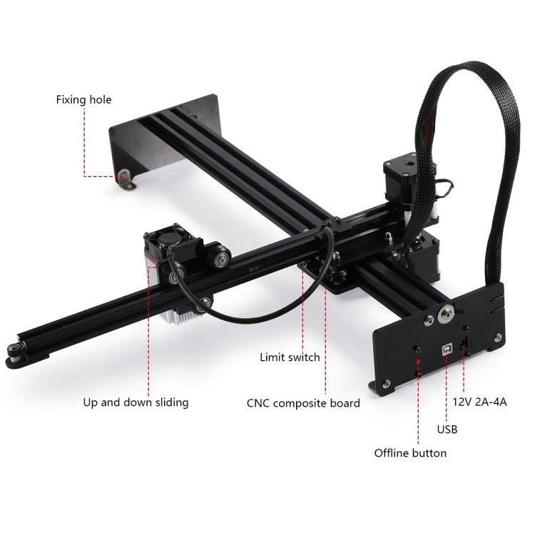NEJE MASTER 3 Plus 雷射雕刻機搭配 N40630 雷射模組，MASTER 3 Plus 搭配 N40630（歐規插頭），MASTER 3 Plus 搭配 N40630（美規插頭）