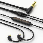 CVJ V2 1.25米無氧銅原裝3.5毫米彎頭耳機線，0.75毫米無麥，0.78毫米無麥，0.75毫米帶麥，0.78毫米帶麥
