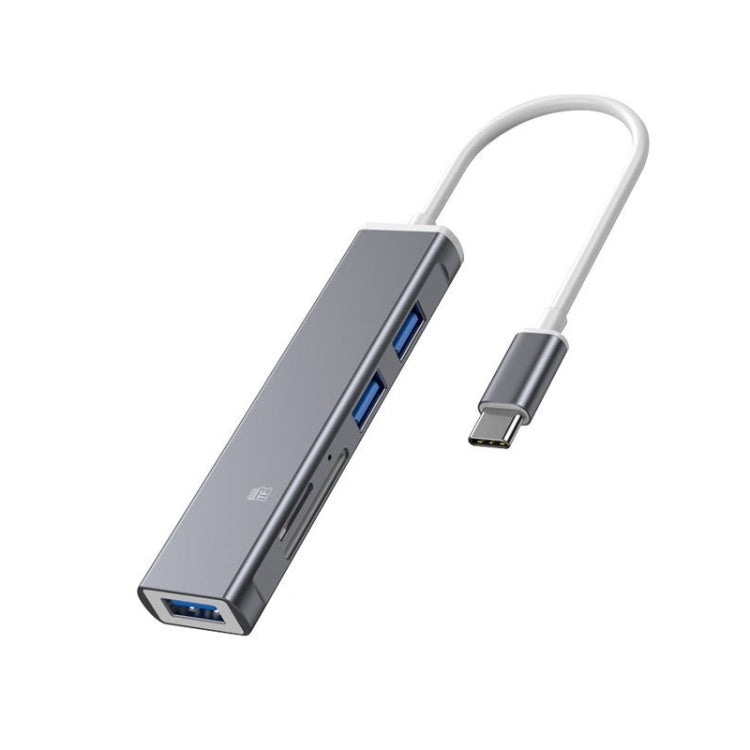 iPhone 專用擴充座 TF/SD 卡讀卡機，Type-C 埠，USB 埠，5 合 1 8（灰色），5 合 1 8（銀色）