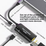 + Type-C + USB 母對 Type-C 多功能轉接器，DC5521 / 5525，DC7406，DC7909，方形埠