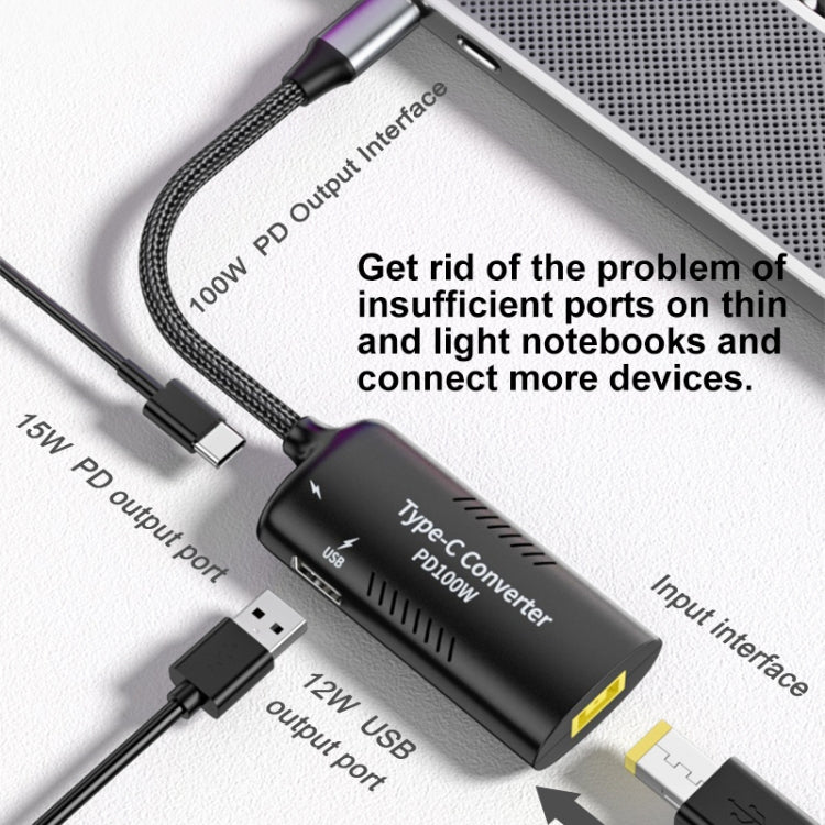 + Type-C + USB 母對 Type-C 多功能轉接器，DC5521 / 5525，DC7406，DC7909，方形埠