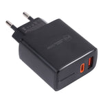 LZ-1130 PD 20W Type-C+QC 3.0 USB 快速充電器，20W 歐盟插頭，20W 美國插頭