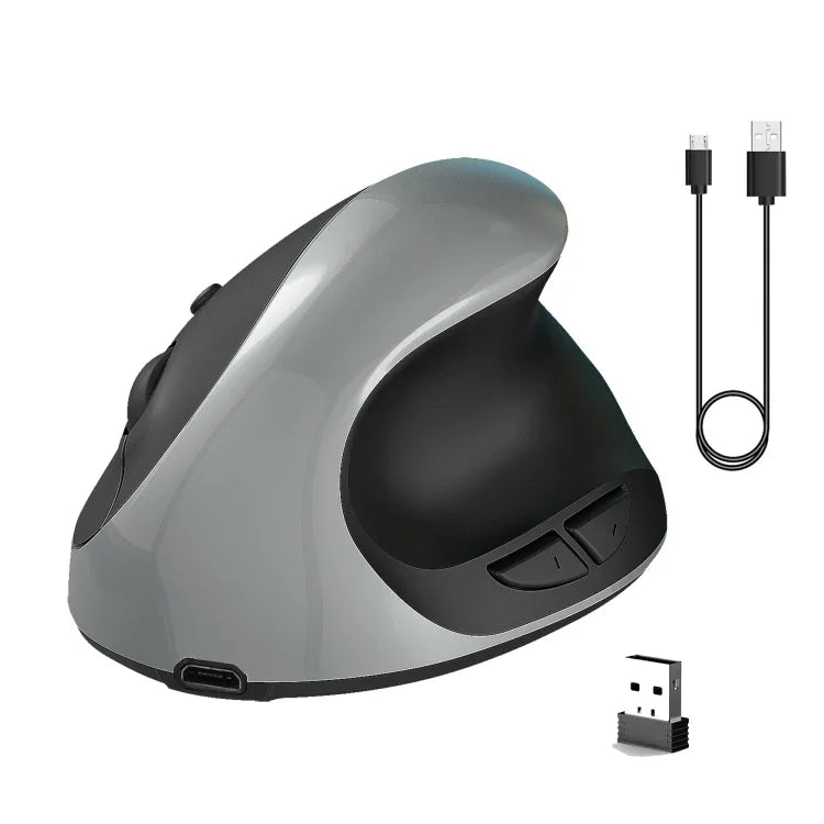 X10 2.4G 無線可充電直立人體工學遊戲滑鼠，X10 可充電版(黑色)，X10 可充電版(灰色)