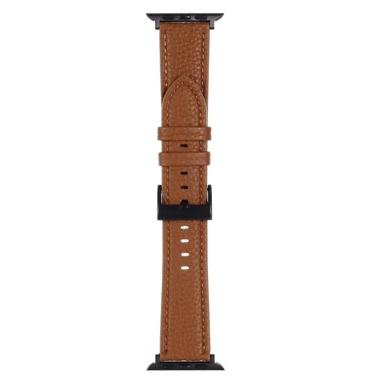 荔枝紋皮革錶帶，適用於 Apple Watch Series，7 45mm / 6&SE&5&4 44mm / 3&2&1 42mm，7 41mm / 6&SE&5&4 40mm / 3&2&1 38mm
