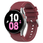通用皮革紋理矽膠錶帶，適用於 Samsung Galaxy Watch5 / Watch5 Pro / Watch4