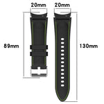 通用皮革紋理矽膠錶帶，適用於 Samsung Galaxy Watch5 / Watch5 Pro / Watch4