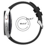 通用皮革紋理矽膠錶帶，適用於 Samsung Galaxy Watch5 / Watch5 Pro / Watch4
