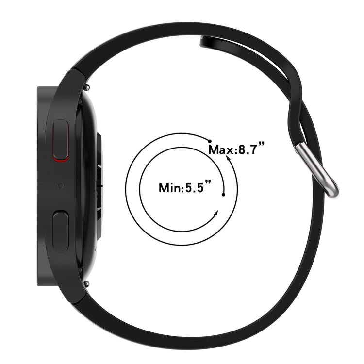 雙色條紋矽膠錶帶，適用於 Samsung Galaxy Watch5 / Watch5 Pro