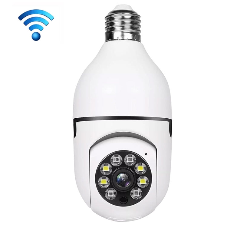 A6 2MP 高清燈泡 WiFi 攝影機，支援動作偵測／雙向語音／夜視／TF 卡，附 32G 記憶卡