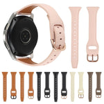 22mm 反扣真皮錶帶，適用於 Samsung Galaxy Watch3 / 華為 Watch GT3 Pro