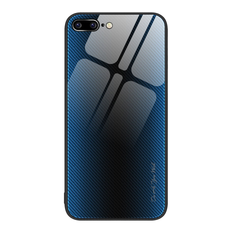 Texture Gradient Glass TPU Phone Case, For iPhone 8 Plus / 7 Plus