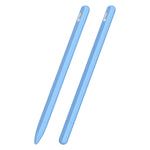 3 合 1 條紋液態矽膠觸控筆保護套，附兩個筆尖蓋，適用於 Apple Pencil 1，適用於 Apple Pencil 2