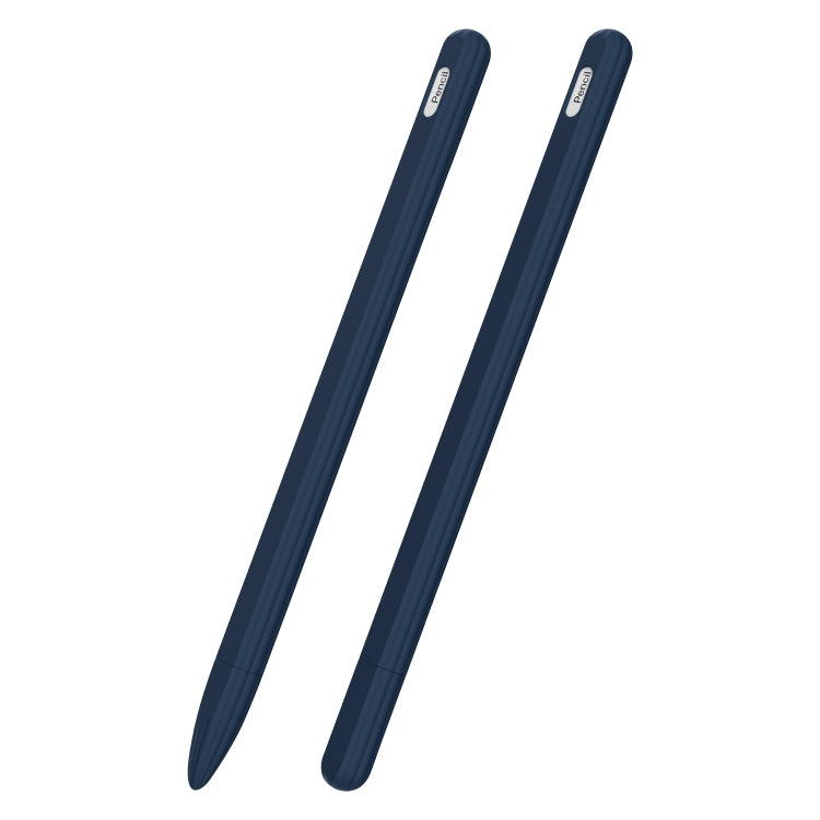 3 合 1 條紋液態矽膠觸控筆保護套，附兩個筆尖蓋，適用於 Apple Pencil 1，適用於 Apple Pencil 2