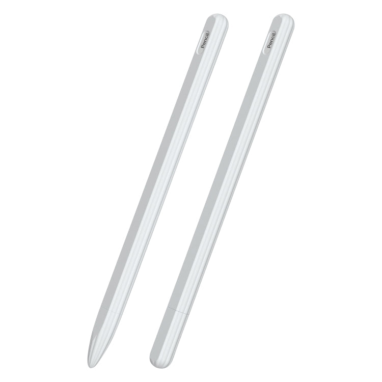 3 合 1 條紋液態矽膠觸控筆保護套，附兩個筆尖蓋，適用於 Apple Pencil 1，適用於 Apple Pencil 2