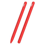 3 合 1 條紋液態矽膠觸控筆保護套，附兩個筆尖蓋，適用於 Apple Pencil 1，適用於 Apple Pencil 2