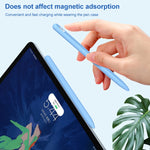 3 合 1 條紋液態矽膠觸控筆保護套，附兩個筆尖蓋，適用於 Apple Pencil 1，適用於 Apple Pencil 2