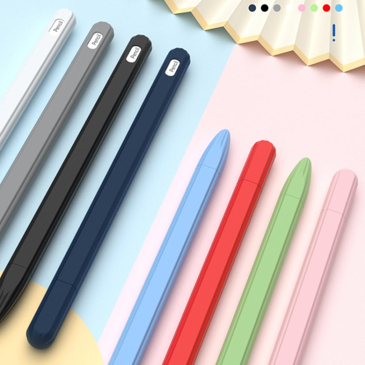 3 合 1 條紋液態矽膠觸控筆保護套，附兩個筆尖蓋，適用於 Apple Pencil 1，適用於 Apple Pencil 2